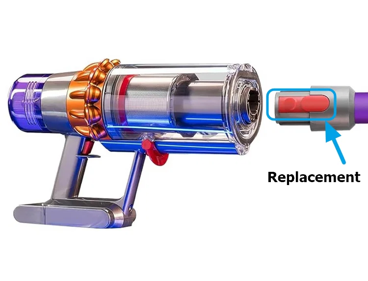 #0118 [REPAIR] Lẫy ống wand Dyson (Wand Tube Latch) <V7 V8 V10 V11 V15> - Image 1