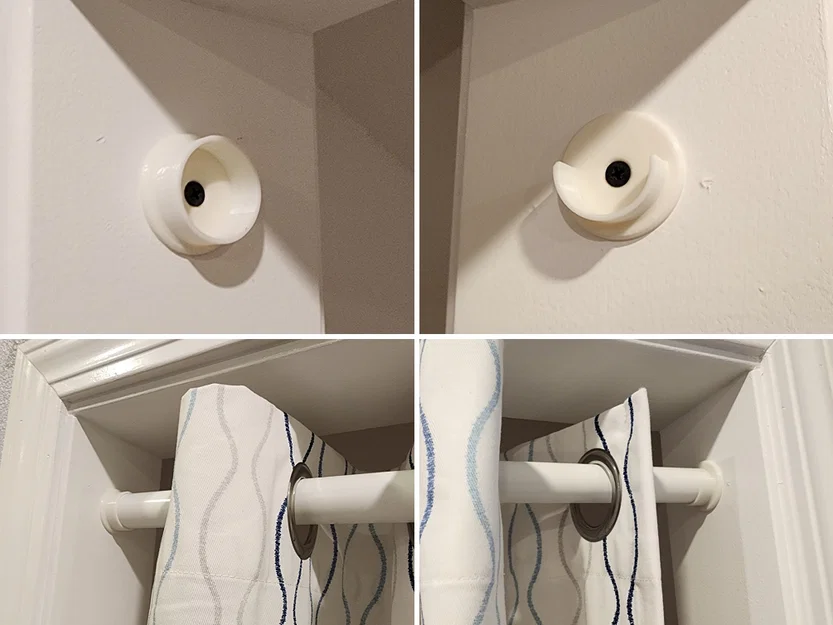 #0119 Ngàm gắn thanh treo rèm IKEA HUGAD (Curtain Rod Mount) - Image 3