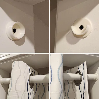 #0119 Ngàm gắn thanh treo rèm IKEA HUGAD (Curtain Rod Mount)