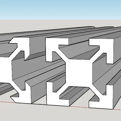 2020 Extrusion (T-slot & V-slot) để dựng mô hình trong CAD