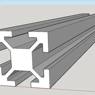 2020 Extrusion (T-slot & V-slot) để dựng mô hình trong CAD