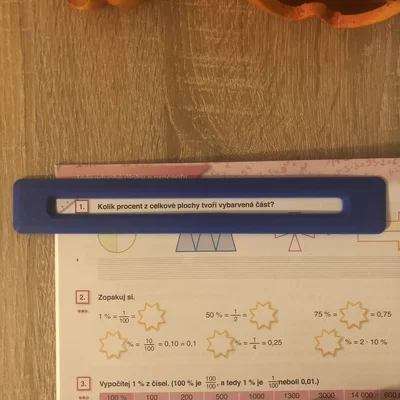 Thước kẻ 18cm hỗ trợ đọc sách
