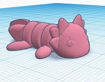 Mô hình Axolotl nhỏ đáng yêu dành cho máy in 3D - Image 1