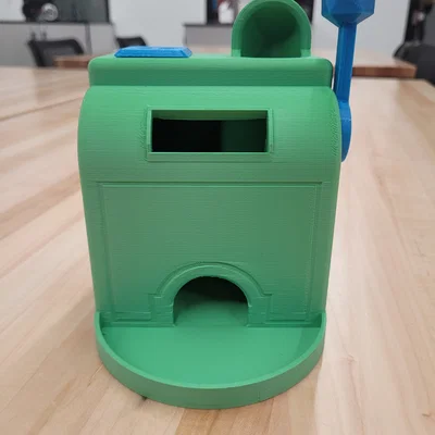 Máy tung xúc xắc Dice Slot Machine với khay chứa rộng (File in 3D)