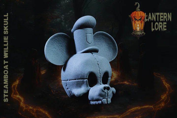 Steamboat Willie Skull (Pre Supported) – Sọ Steamboat Willie (Có sẵn supports) - Image 1