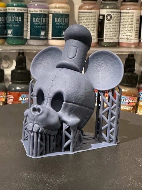 Steamboat Willie Skull (Pre Supported) – Sọ Steamboat Willie (Có sẵn supports) - Image 2