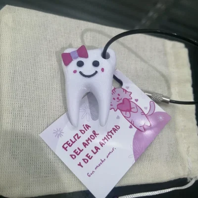 Móc Khóa Răng Mặt Cười Dễ Thương (Cute Tooth Keychain)