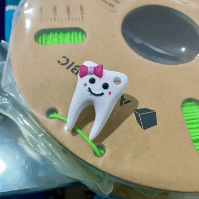 Móc Khóa Răng Mặt Cười Dễ Thương (Cute Tooth Keychain)