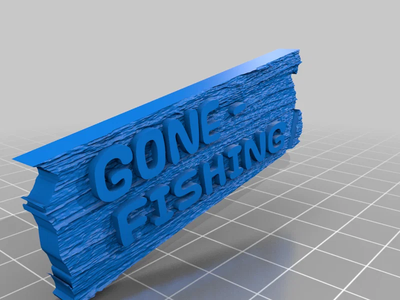 Mô hình trang trí Gone Fishing (Đi câu cá) in 3D độc đáo - Image 2