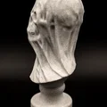 Tượng Bust Đầu Lâu Phủ Vải (Pre Supported) – Draped Skull Bust - Thumbnail 4