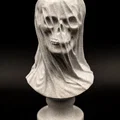 Tượng Bust Đầu Lâu Phủ Vải (Pre Supported) – Draped Skull Bust - Thumbnail 5