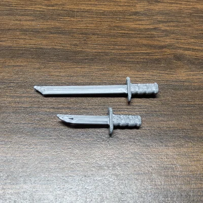 Bộ Vũ Khí Ka-Bar Cho Dummy 13 - Kiếm và Dao Chiến Thuật