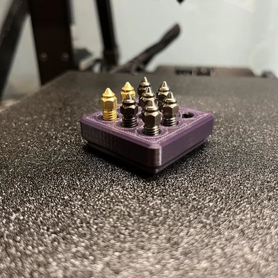 Khay giữ nozzle Gridfinity cho Creality K1 & Ender 3 V3 KE