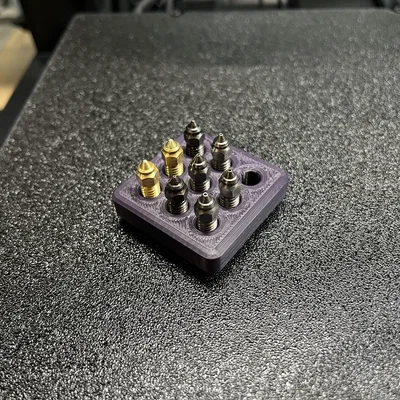 Khay giữ nozzle Gridfinity cho Creality K1 & Ender 3 V3 KE