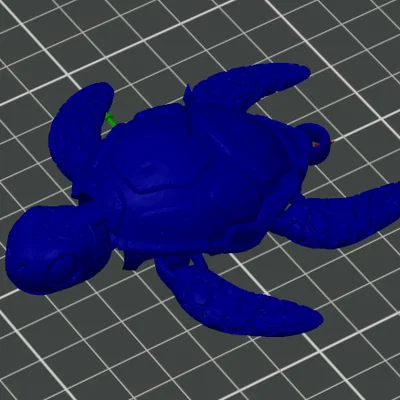 Mô hình móc khóa rùa 3D siêu đáng yêu cho tín đồ in 3D