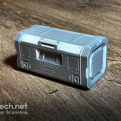 Mô hình Scifi Container - Thùng đựng đồ viễn tưởng in 3D siêu tiện lợi