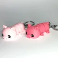 Heo Cute Flexi Pets (Móc khóa & Nam châm) – print-in-place, không cần supports - Thumbnail 5