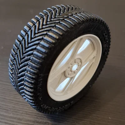 Lốp + mâm RC mùa đông 235/55 R19 (1/12) – gai Michelin Alpin 6