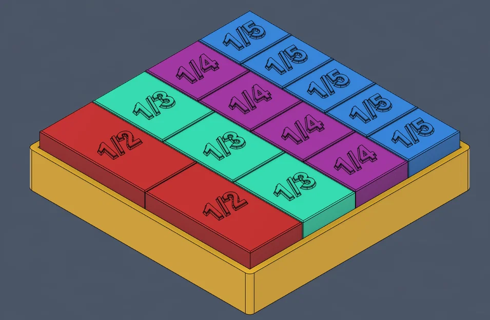 Đồ Chơi Khối Học Phân Số – Hình Dung & Hiểu Phân Số Dễ Dàng! - Image 1