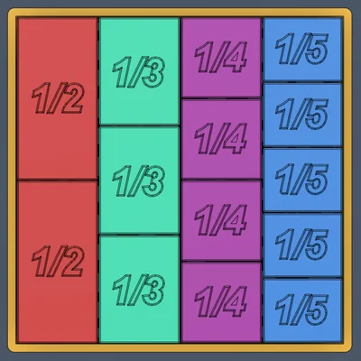 Đồ Chơi Khối Học Phân Số – Hình Dung & Hiểu Phân Số Dễ Dàng!