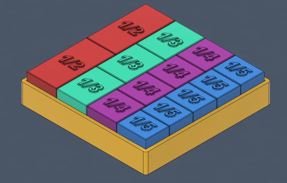 Đồ Chơi Khối Học Phân Số – Hình Dung & Hiểu Phân Số Dễ Dàng! - Image 8