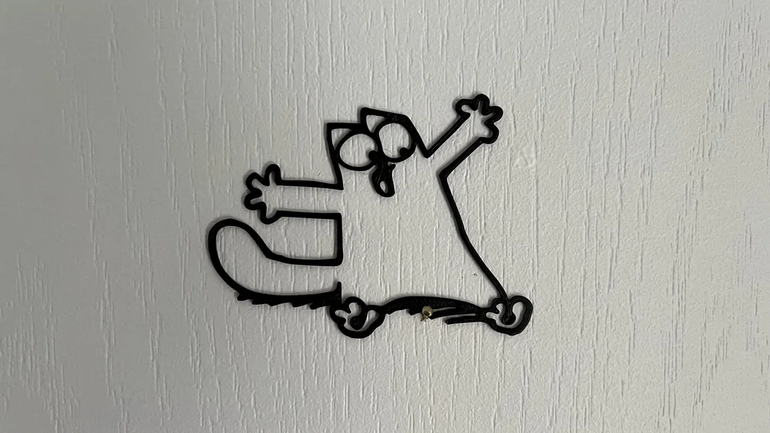 Mô hình trang trí tường Simon's Cat (2D Wall Art) độc đáo - Image 1