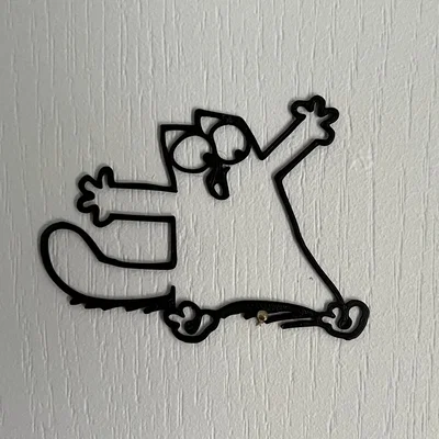 Mô hình trang trí tường Simon's Cat (2D Wall Art) độc đáo