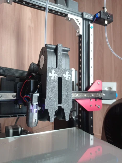 Bộ ngàm tản nhiệt Dual 5015 Taurus Mod cho Sprite Extruder CHCB-OT - Image 2