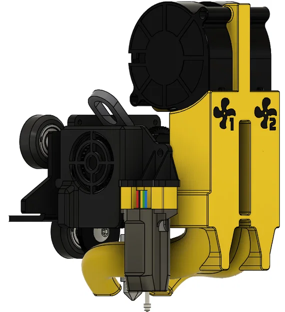 Bộ ngàm tản nhiệt Dual 5015 Taurus Mod cho Sprite Extruder CHCB-OT - Image 4