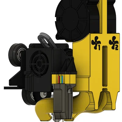 Bộ ngàm tản nhiệt Dual 5015 Taurus Mod cho Sprite Extruder CHCB-OT