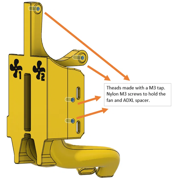 Bộ ngàm tản nhiệt Dual 5015 Taurus Mod cho Sprite Extruder CHCB-OT - Image 9