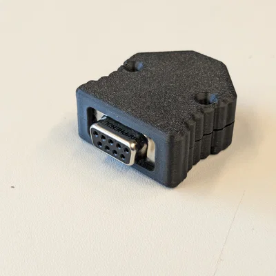 Vỏ bọc bảo vệ đầu nối D-sub 9 (D-sub 9 shell) in 3D chuyên nghiệp