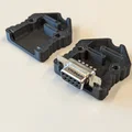 Vỏ bọc bảo vệ đầu nối D-sub 9 (D-sub 9 shell) in 3D chuyên nghiệp - Thumbnail 2