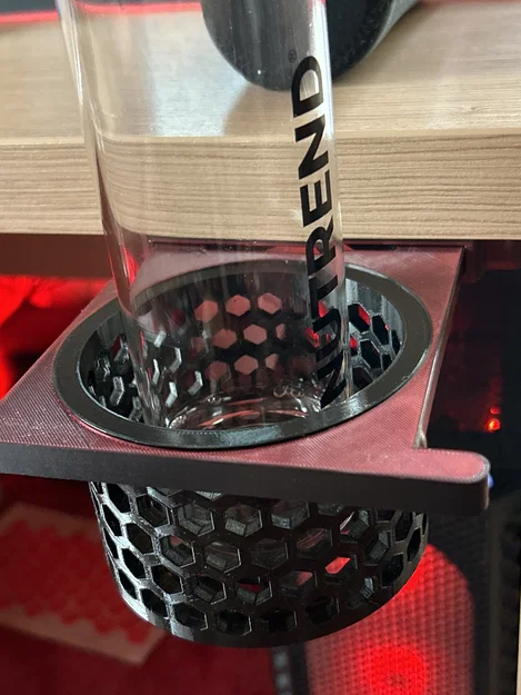 Khay giữ ly âm bàn 3D (Hidden Cup Holder) thiết kế lưới tổ ong - Image 1