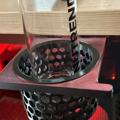 Khay giữ ly âm bàn 3D (Hidden Cup Holder) thiết kế lưới tổ ong