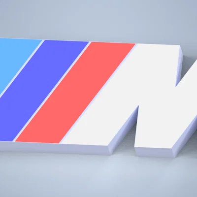 Móc khóa logo BMW M in 3D đẹp mắt, dễ in cho người yêu xe