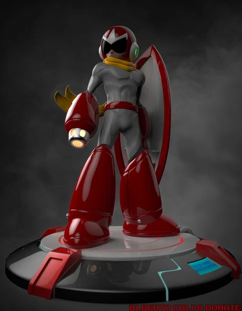 Protoman – Mô hình figurine Megaman/Rockman dễ in - Image 3