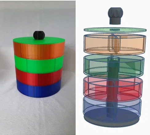 Bộ hộp lưu trữ và phân loại linh kiện đa tầng xếp chồng thông minh - Image 1