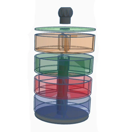 Bộ hộp lưu trữ và phân loại linh kiện đa tầng xếp chồng thông minh - Image 2