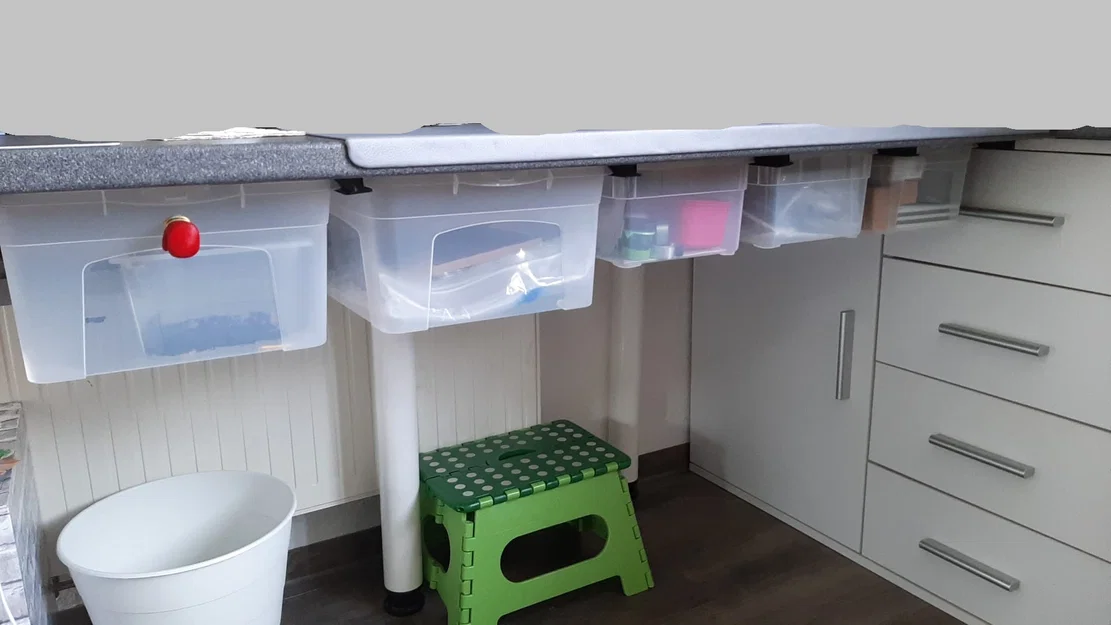 Rail trượt ngăn kéo gắn dưới bàn (Under Desk Drawer Rails) - Image 2