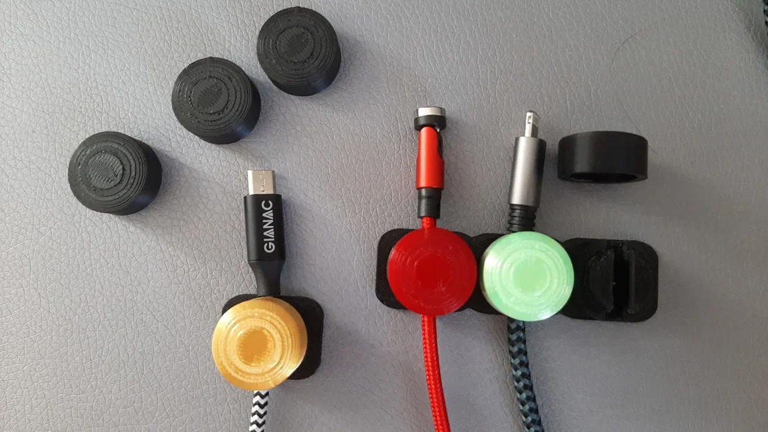 Bộ kẹp giữ và sắp xếp dây cáp đa năng (1-5 dây) in 3D - Image 1