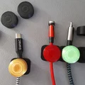 Bộ kẹp giữ và sắp xếp dây cáp đa năng (1-5 dây) in 3D - Thumbnail 1