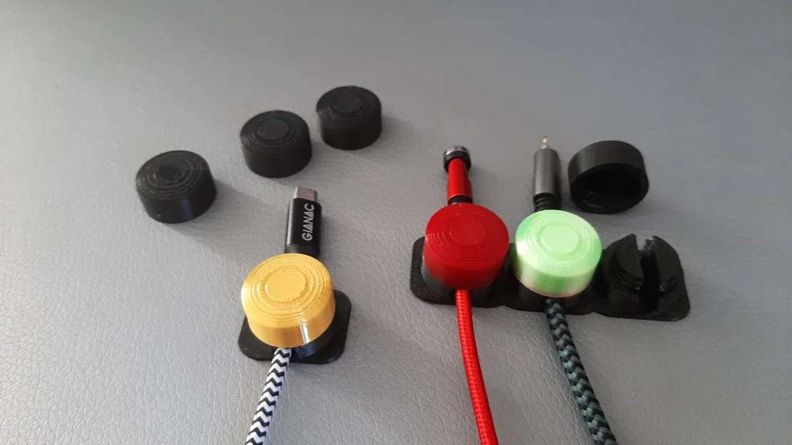 Bộ kẹp giữ và sắp xếp dây cáp đa năng (1-5 dây) in 3D - Image 2