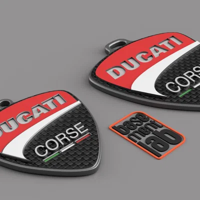 Ducati Corse - Móc khóa (Key chain) - Portachiavi - Porte Clès - 钥匙链