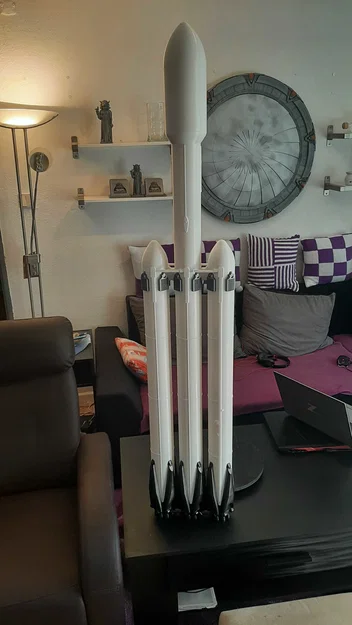 Mô hình tên lửa SpaceX Falcon Heavy tỉ lệ 1/48 ấn tượng - Image 2