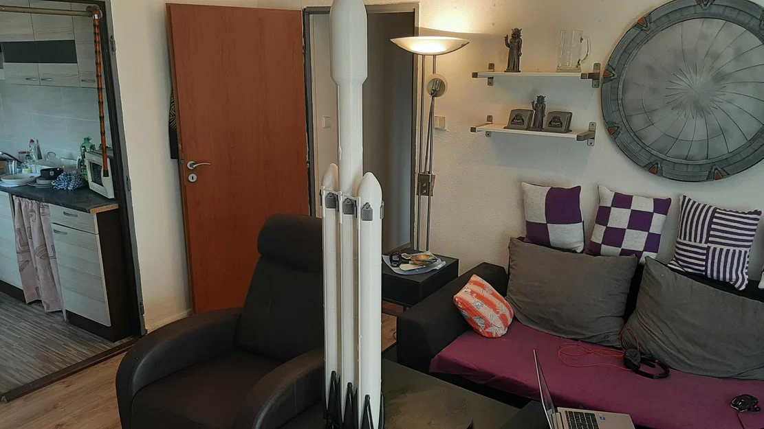 Mô hình tên lửa SpaceX Falcon Heavy tỉ lệ 1/48 ấn tượng - Image 6