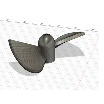 Cánh quạt chân vịt 2 cánh dành cho tàu mô hình RC - File in 3D