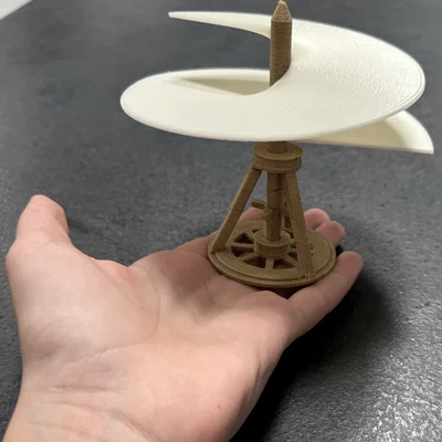 Mô hình trực thăng 3D Leonardo da Vinci cổ điển (Aerial Screw)