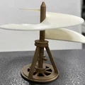 Mô hình trực thăng 3D Leonardo da Vinci cổ điển (Aerial Screw) - Thumbnail 5