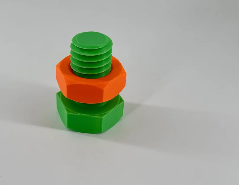 Đồ chơi vặn tay giảm stress: Ốc & Vít (Fidget Stress Nut & Bolt) - Image 1